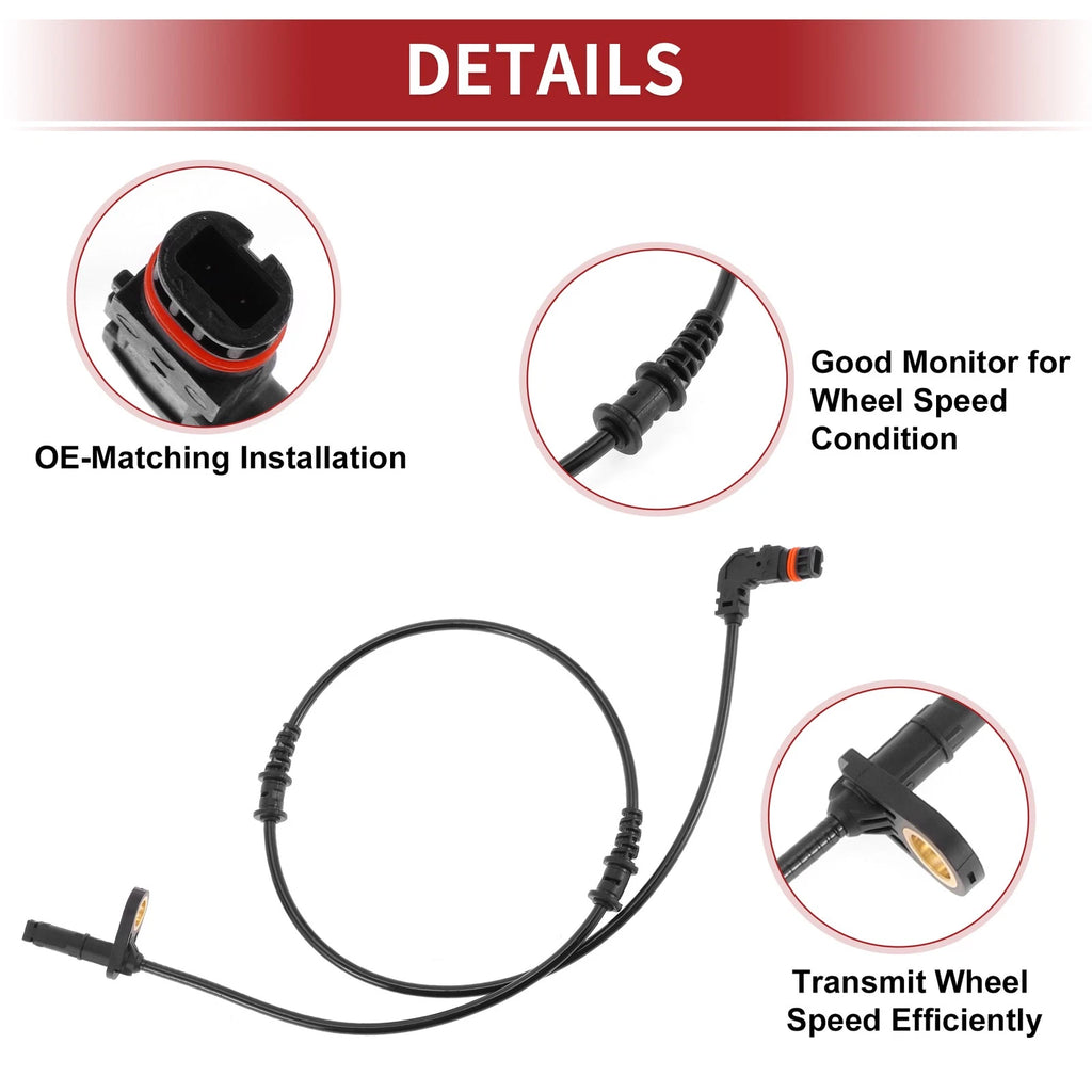 ABS Wheel Speed Sensor No. 2305401917 for Mercedes-Benz SL63 (2009–2012)