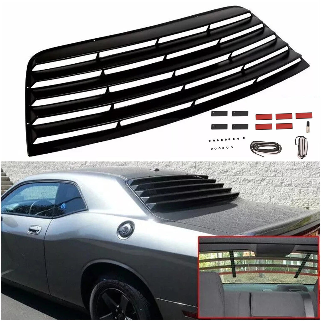 Rear Window Scoop Louver Sun Shade Cover for Dodge Challenger (2008–2023)