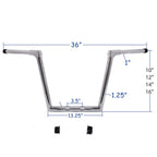 10" 12" 14" 16" Ape Hanger Handlebar for Harley Road Glide FLTRX FLTRU (2015–2020)
