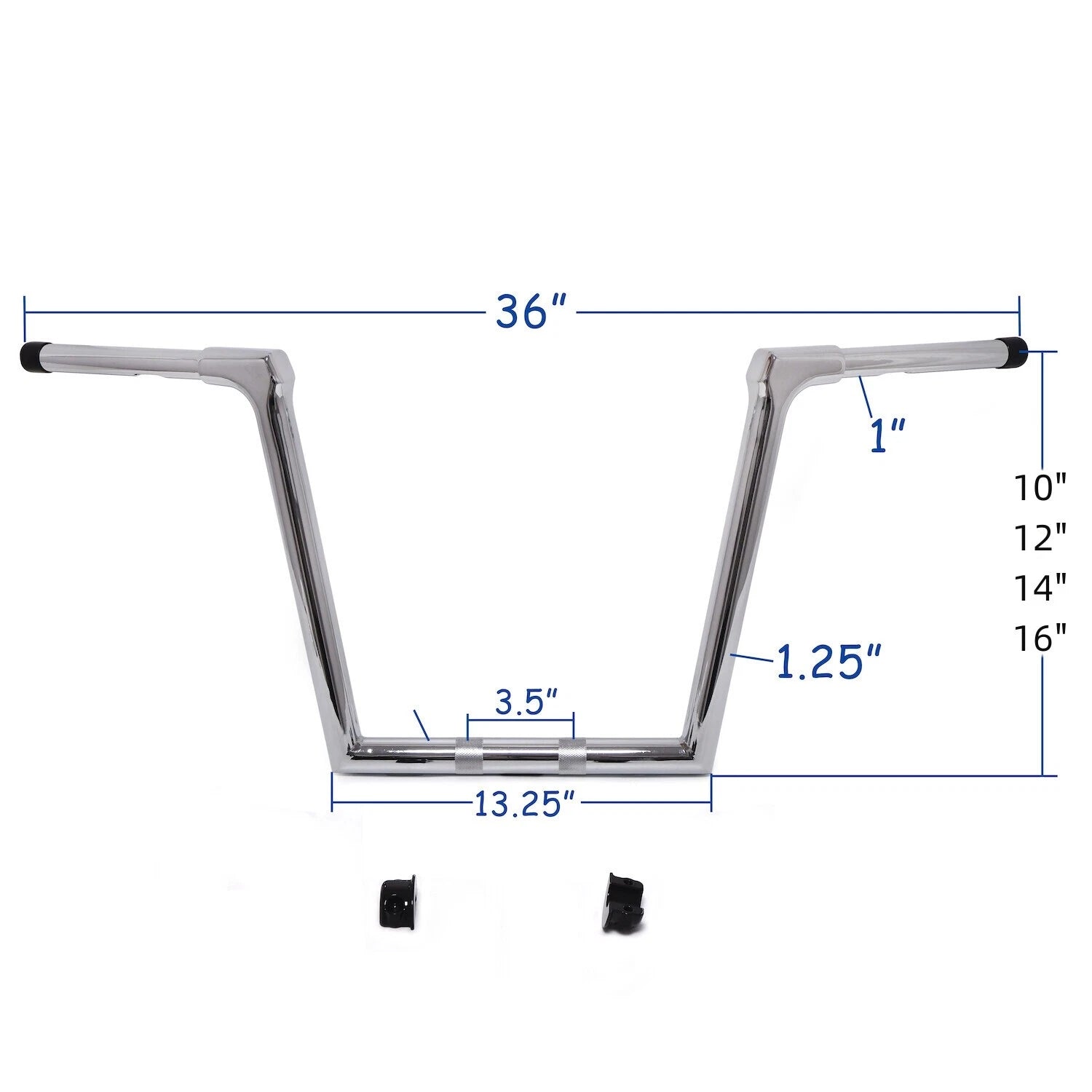 10" 12" 14" 16" Ape Hanger Handlebar for Harley Road Glide FLTRX FLTRU (2015–2020)