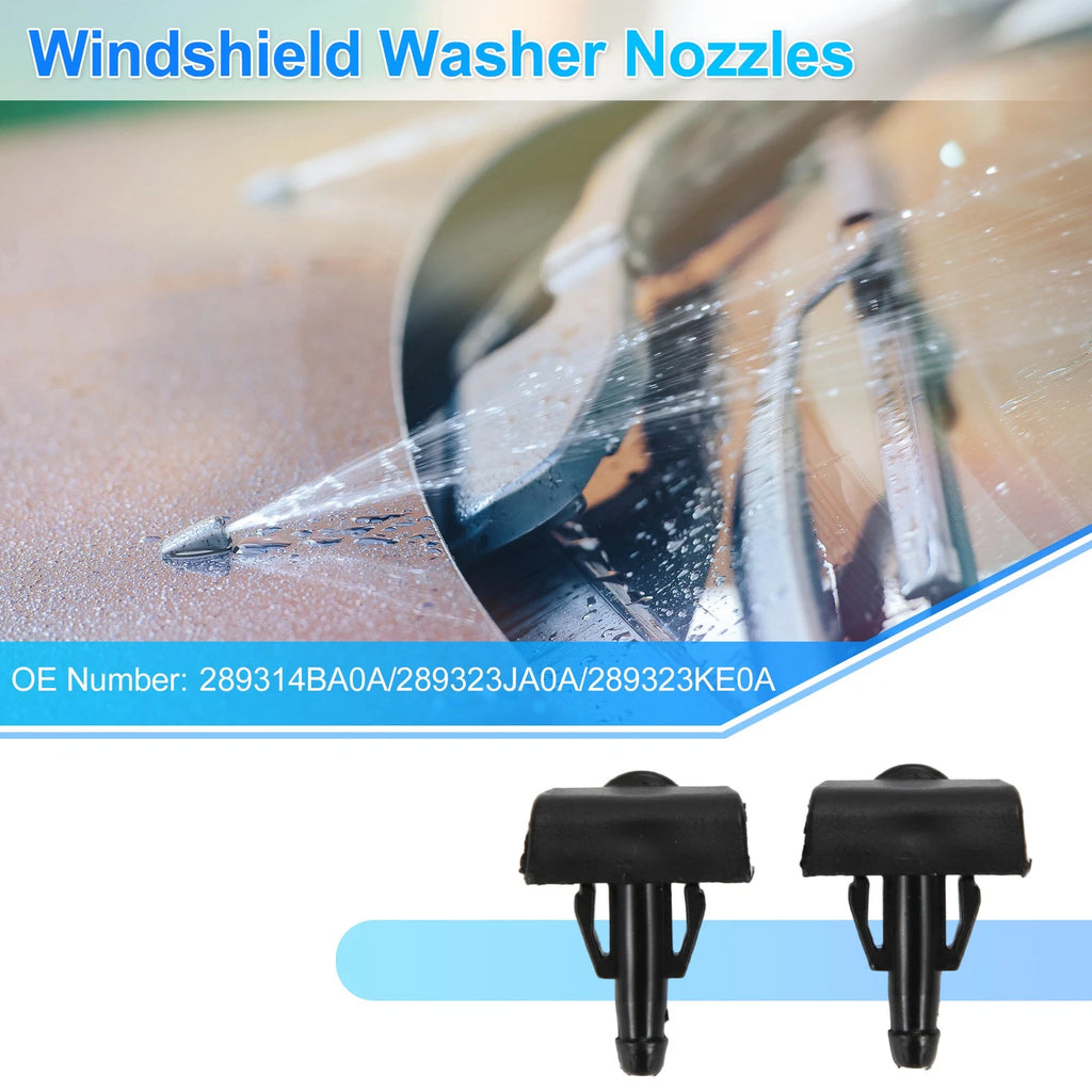 Set of 2 Windshield Washer Nozzles for Nissan Rogue (2014–2020) Replace No. 289314BA0A/289323JA0A