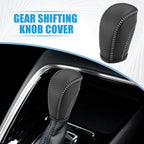 Gear Shift Lever Cover for Volkswagen Atlas (2018–2022) Black Gray Stitches