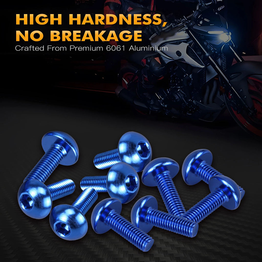 CNC Aluminum Windshield Fasteners Bolts Kit M5 for Honda (Universal)