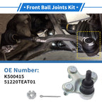 2X Front Lower Ball Joints for Honda Civic (2017–2021) No.K500415/51220TEAT01