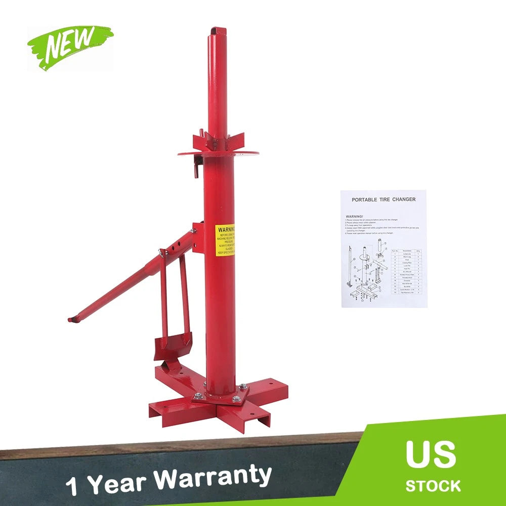 Manual Tire Changer for 8" to 16" Wheels (Portable)