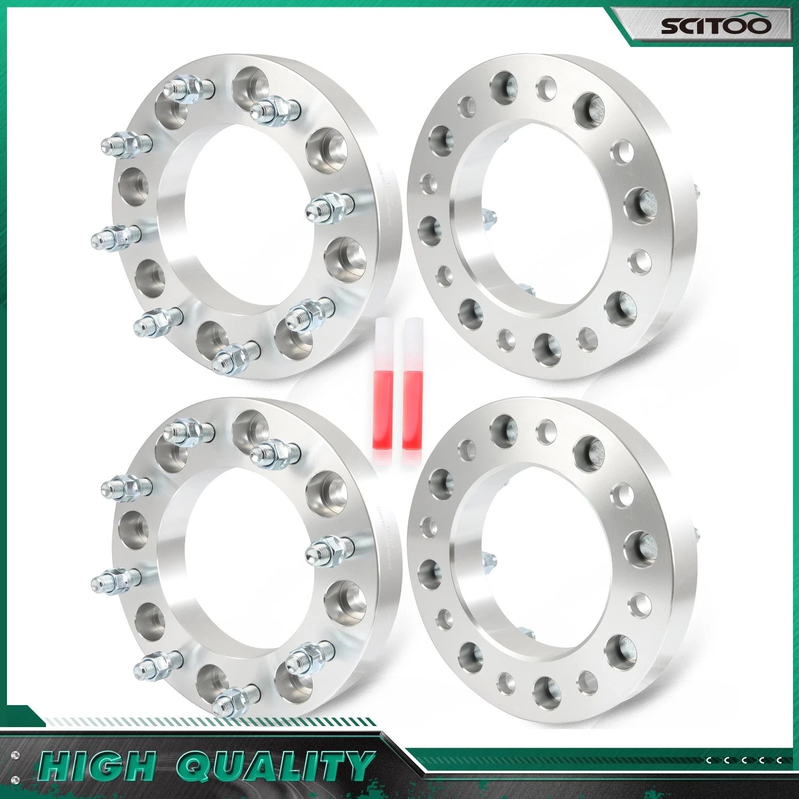 Set of 4 Wheel Spacers M14x1.5 146mm for Ford F-350 Super Duty (2005–2025)
