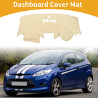 Dashboard Cover for Ford Fiesta MK7 (2009–2017) Dash Mat Carpet Beige