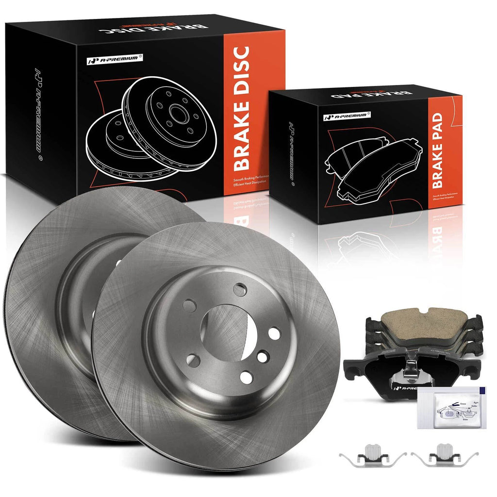 Front Disc Brake Rotors & Ceramic Pads for BMW 528i (2011–2016)