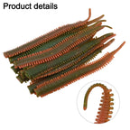10pcs Fishing Lure for Realistic Sand Silkworm Simulation