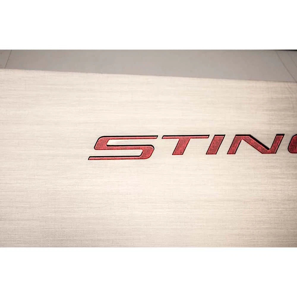Brushed Door Guards Black Vinyl Stingray Inlay for 2014–2019 Corvette