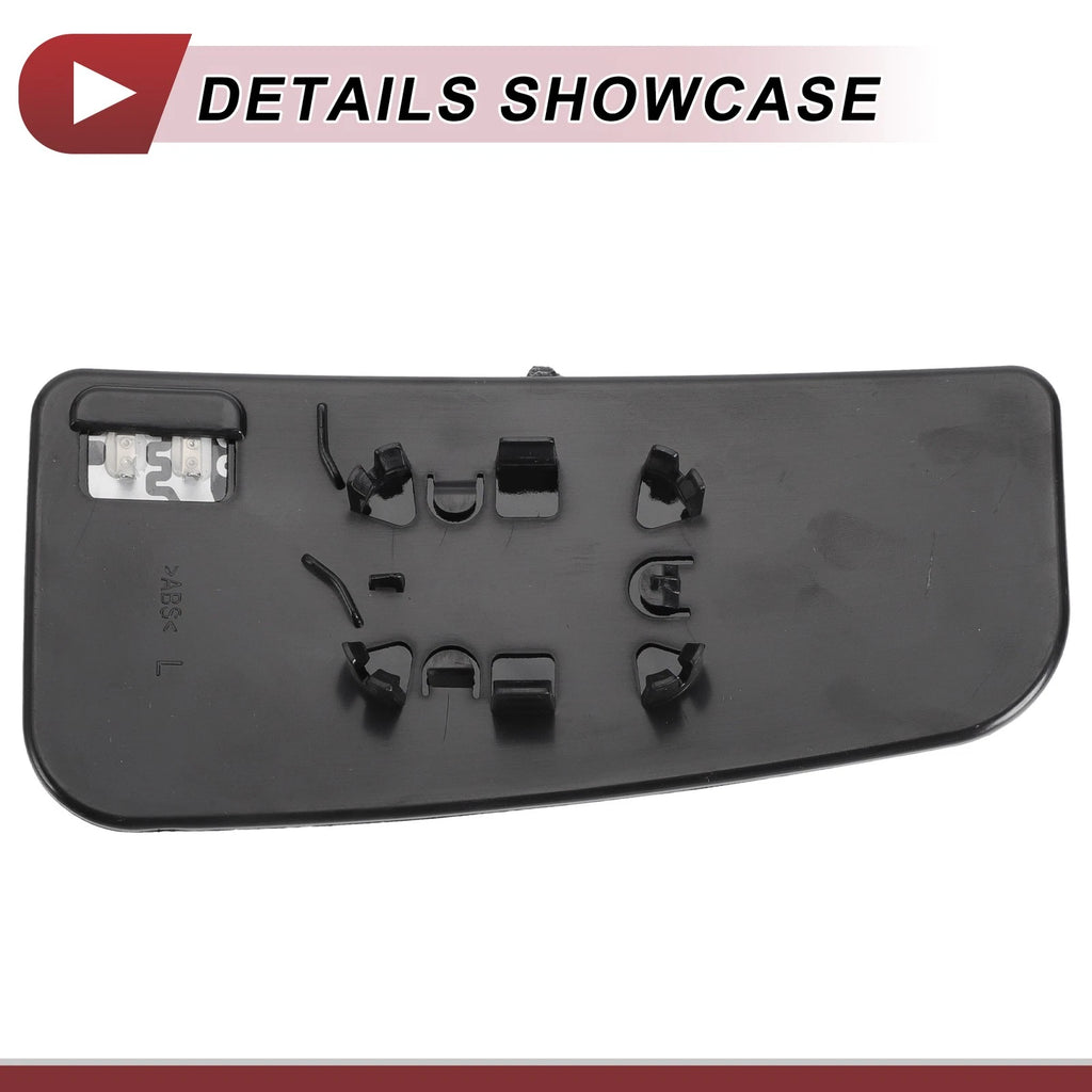 Heated Left Driver Side Tow Mirror Glass for Ford F150 