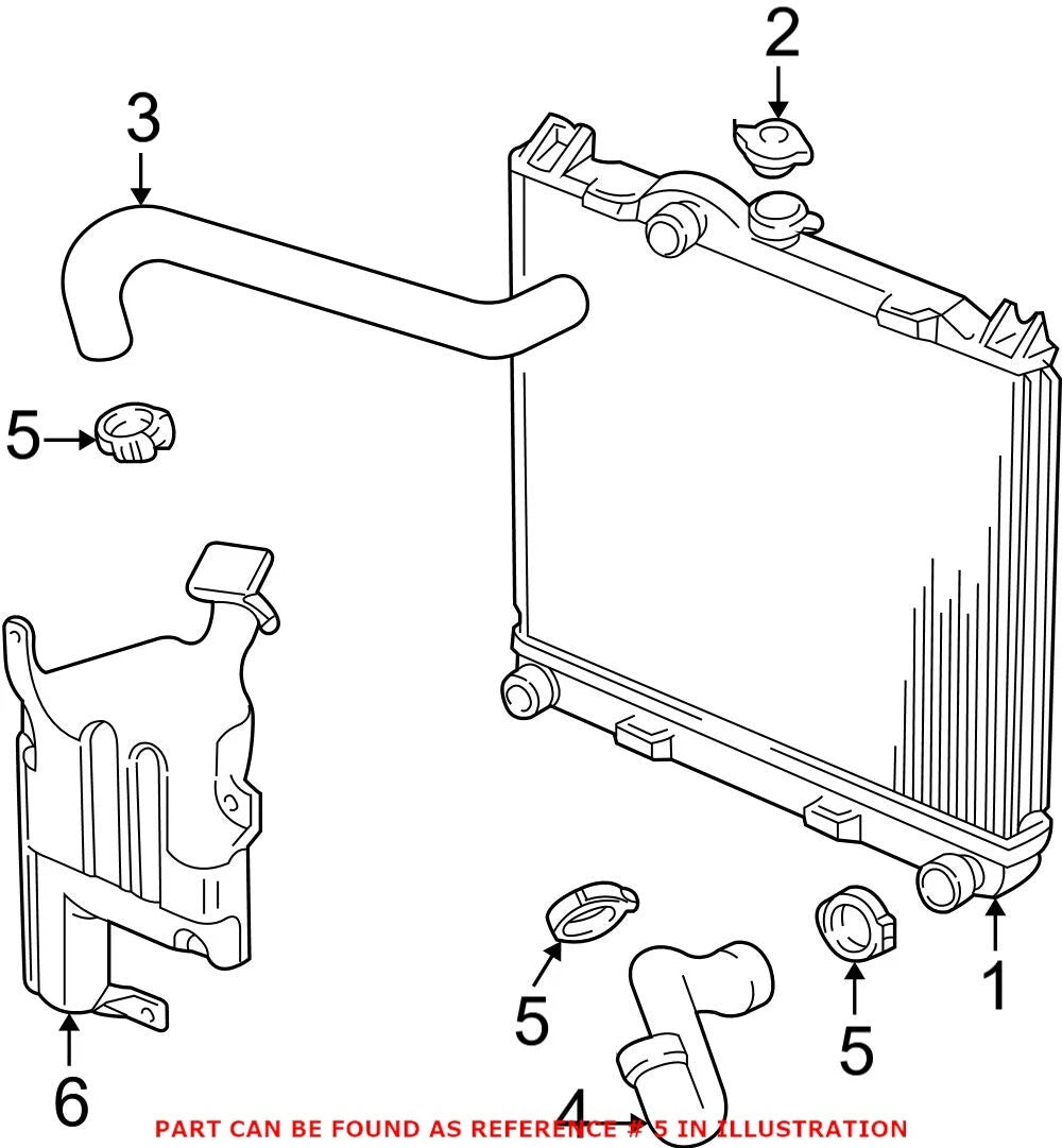 Upper Radiator Hose Clamp for Chrysler Dodge Jeep (OEM)