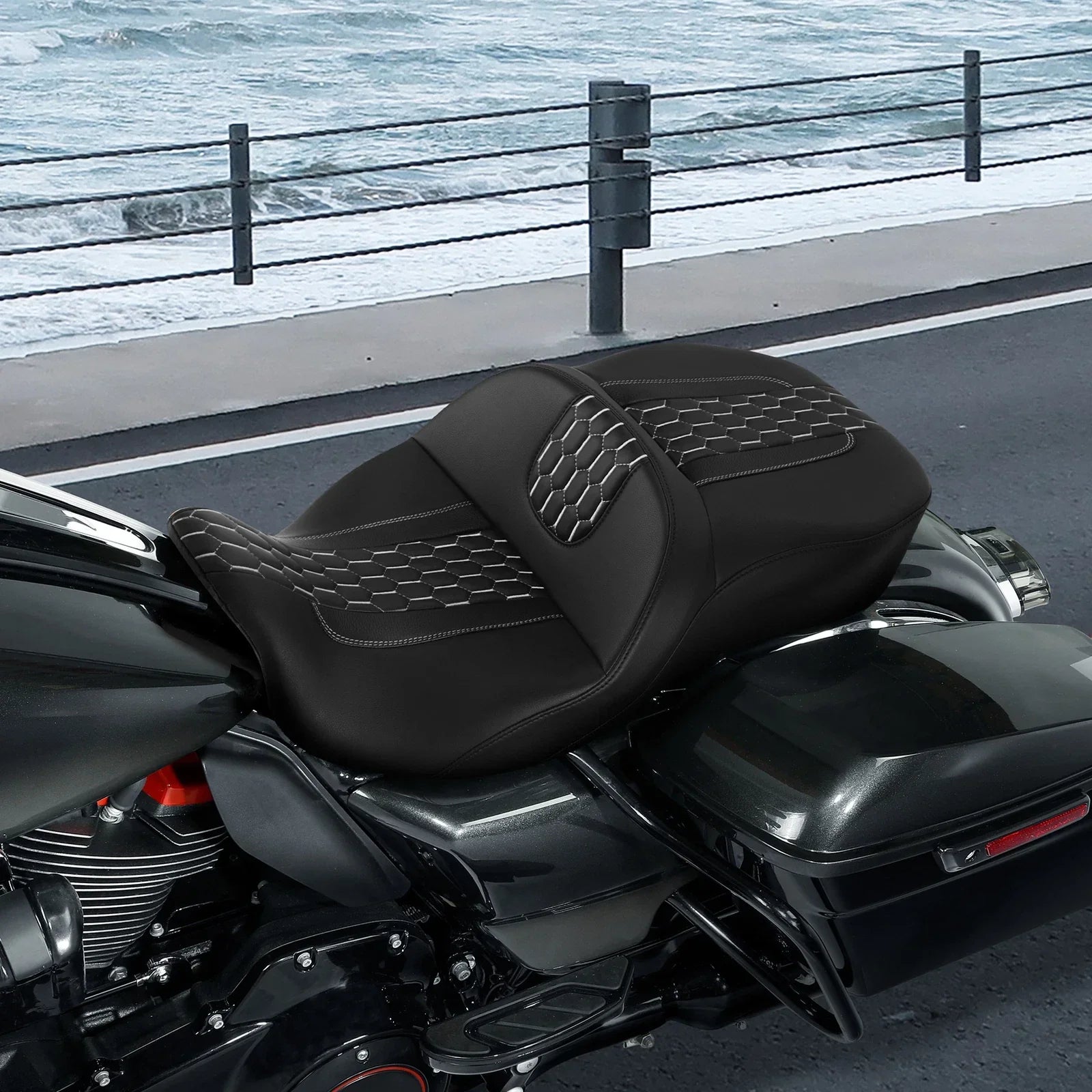 Driver Passenger Seat for Harley Road King Electra Glide (2009-2023)