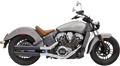 Bassani 3" Mufflers for Scout (Black) 8S27BSB