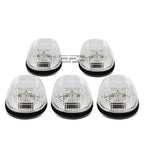 5Pcs Chrome Housing White LED Cab Roof Running Light for Dodge Ram (1999–2001)