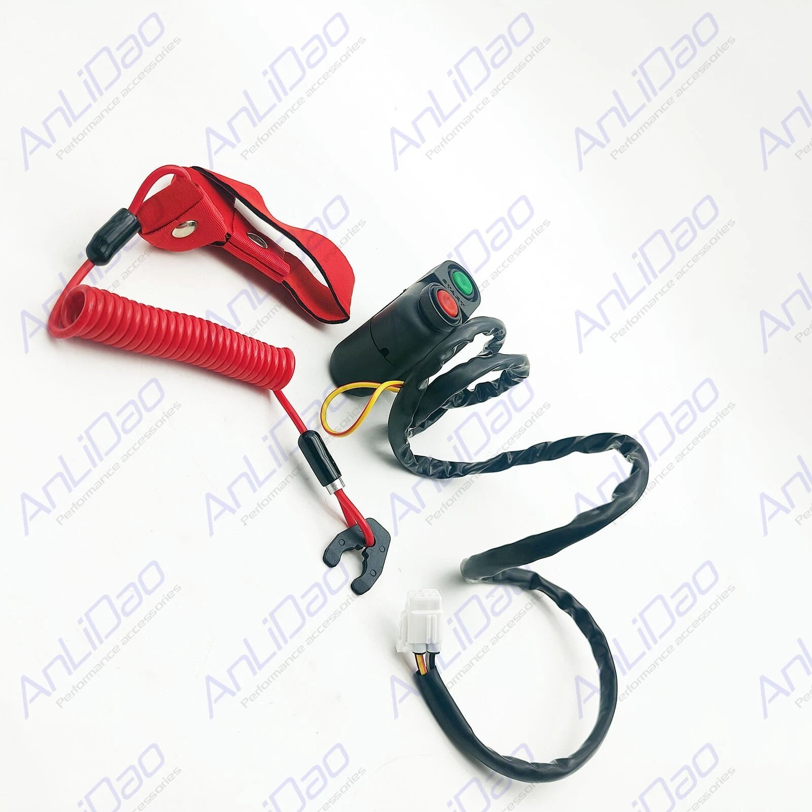 Start Stop Switch with Safety Tether Lanyard for Kawasaki Jet Ski (92072-3816)