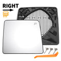 Heated Right Passenger Side Tow Mirror Glass for Ford 