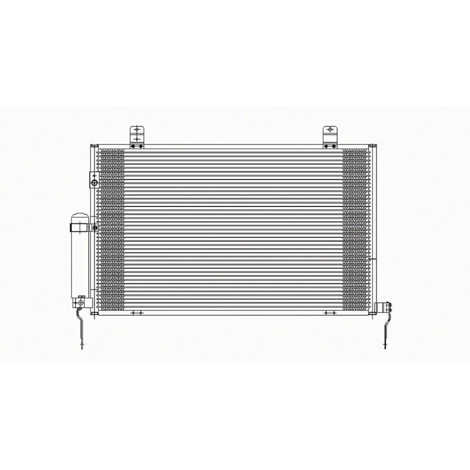 Replacement A/C Condenser w/Receiver Drier (See compatibility Chart)