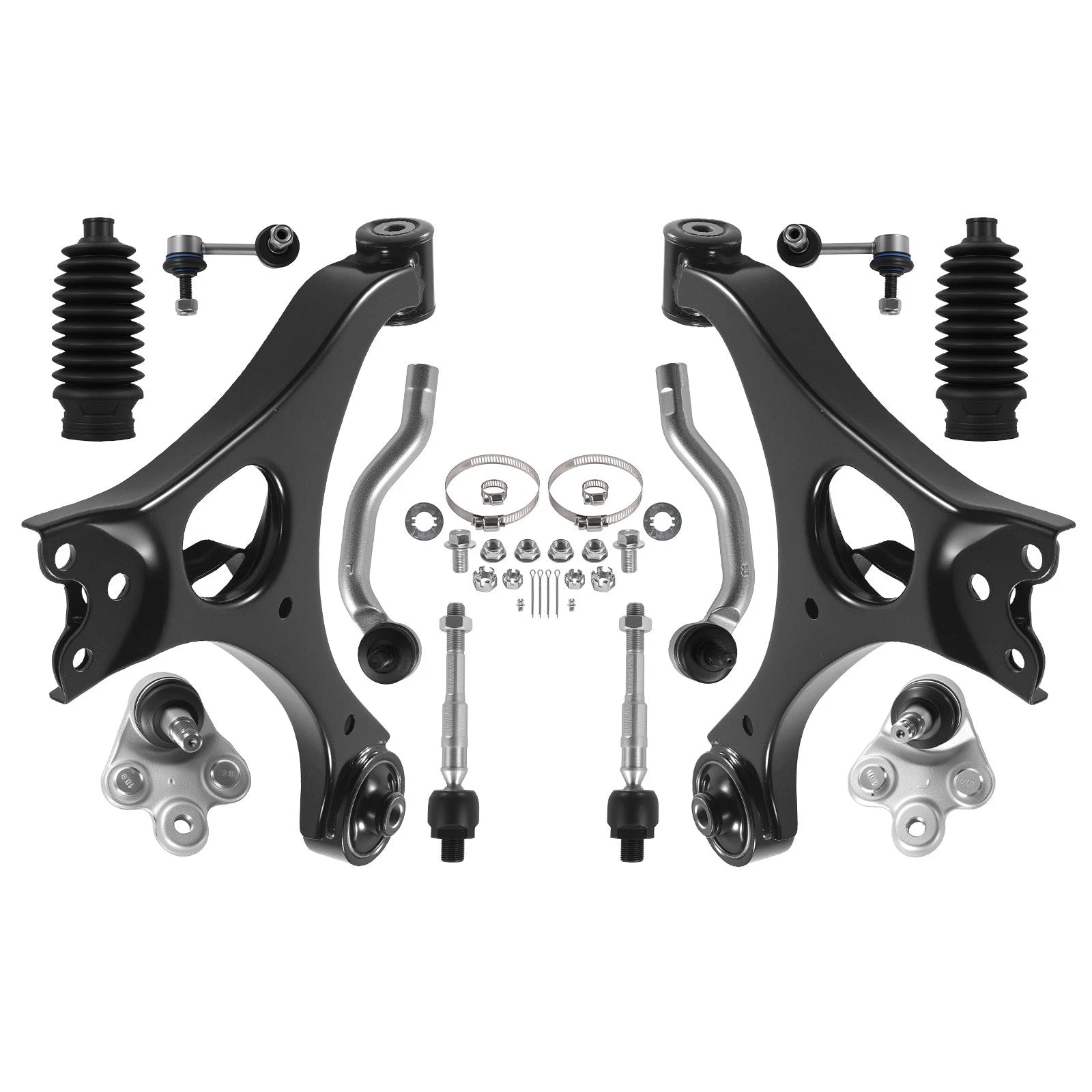 12pc Front Lower Control Arms w/ Ball Joints for Honda Civic (2006–2011)