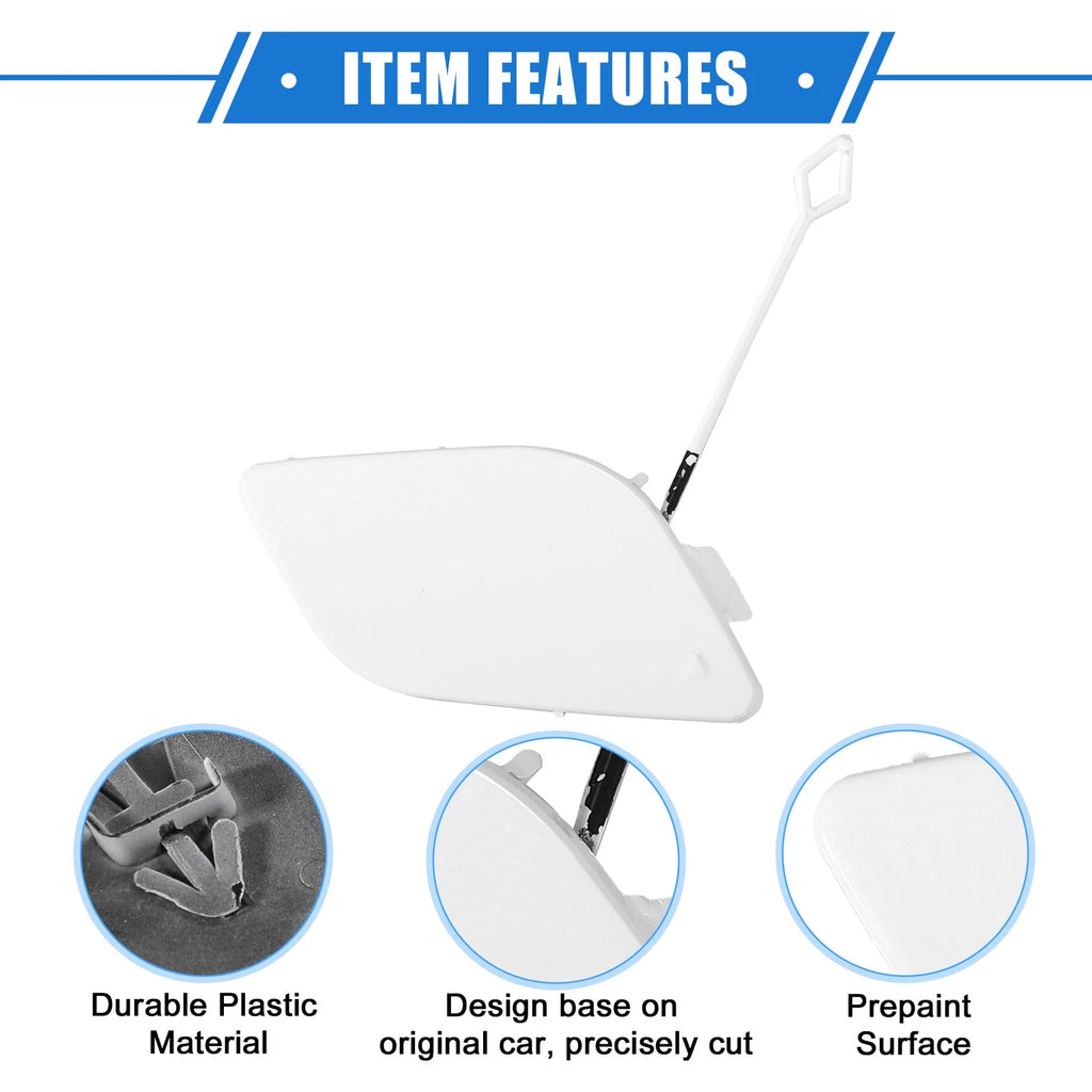 Tow Hook Eye Hole Cover for Mercedes-Benz R350 (2011–2012) White