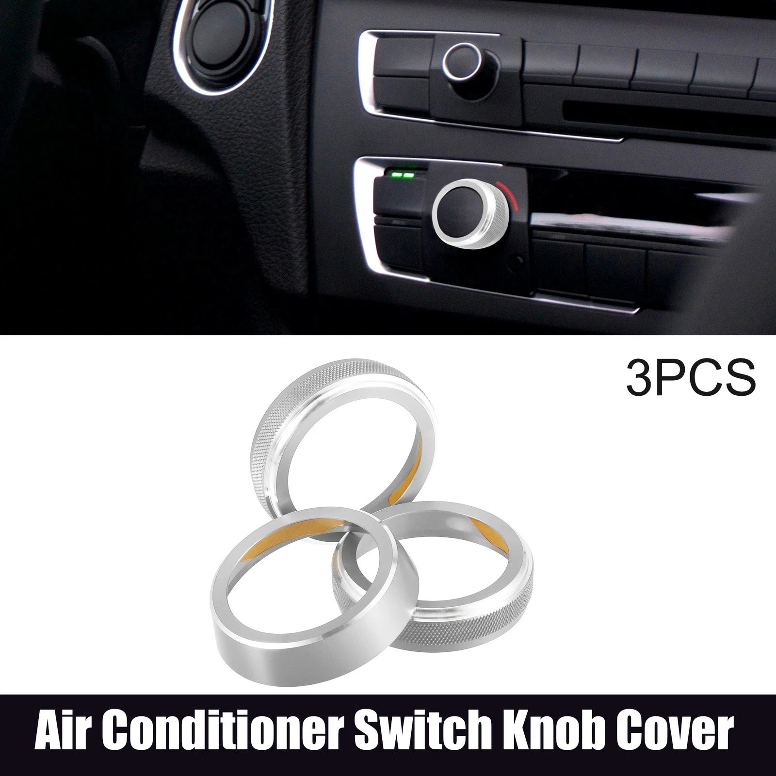 3pcs Air Conditioner Switch Knob Cover for Suzuki Jimny JB64W (2018–2023)
