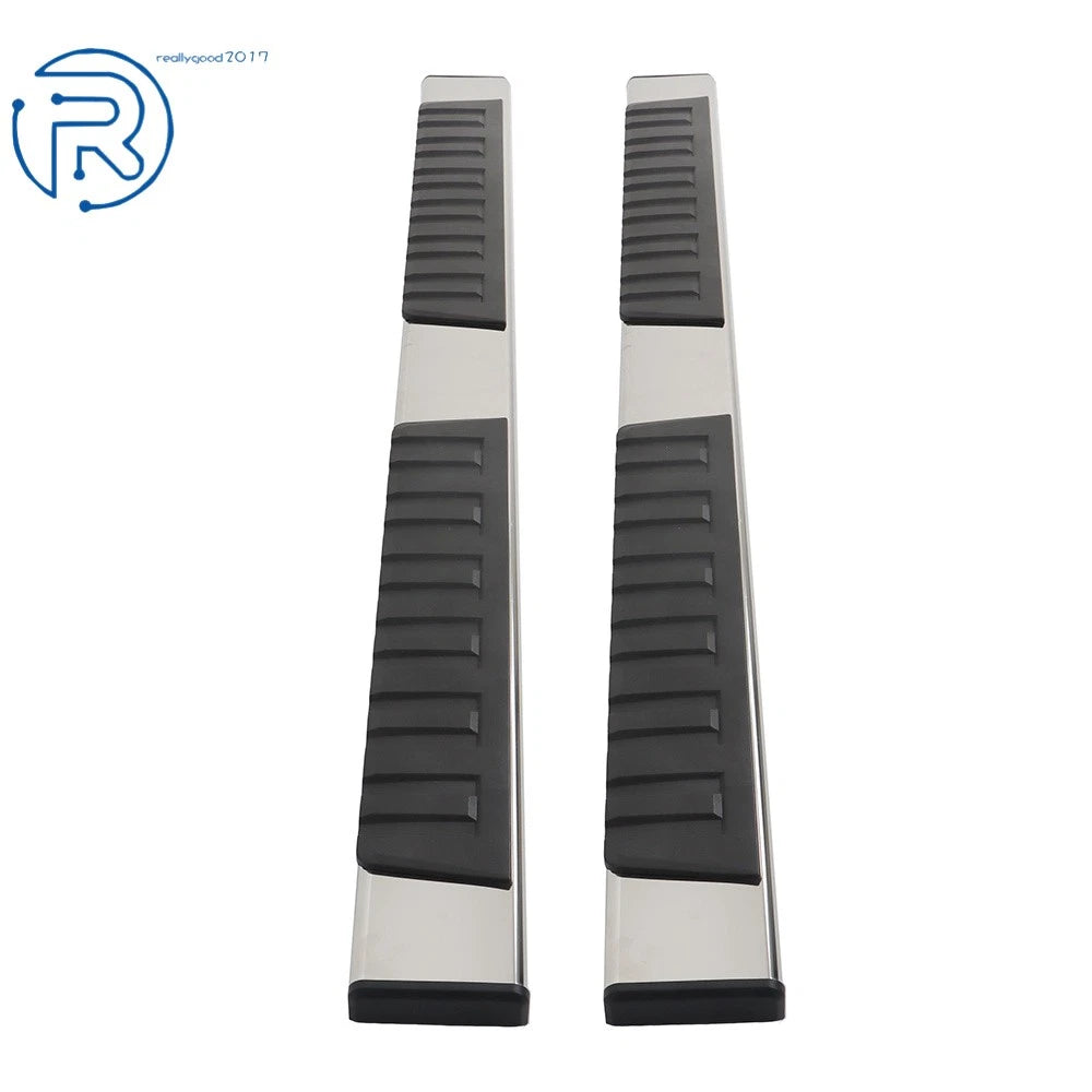 Set of 2 Black 6" Running Boards for Dodge Ram 1500 Crew Cab (2019–2024)