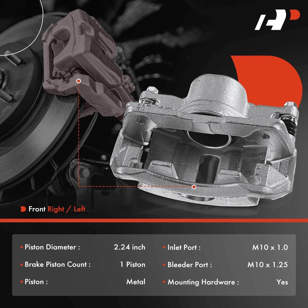 Front Disc Brake Caliper with Bracket for Honda Accord Acura Legend (1990–2002)