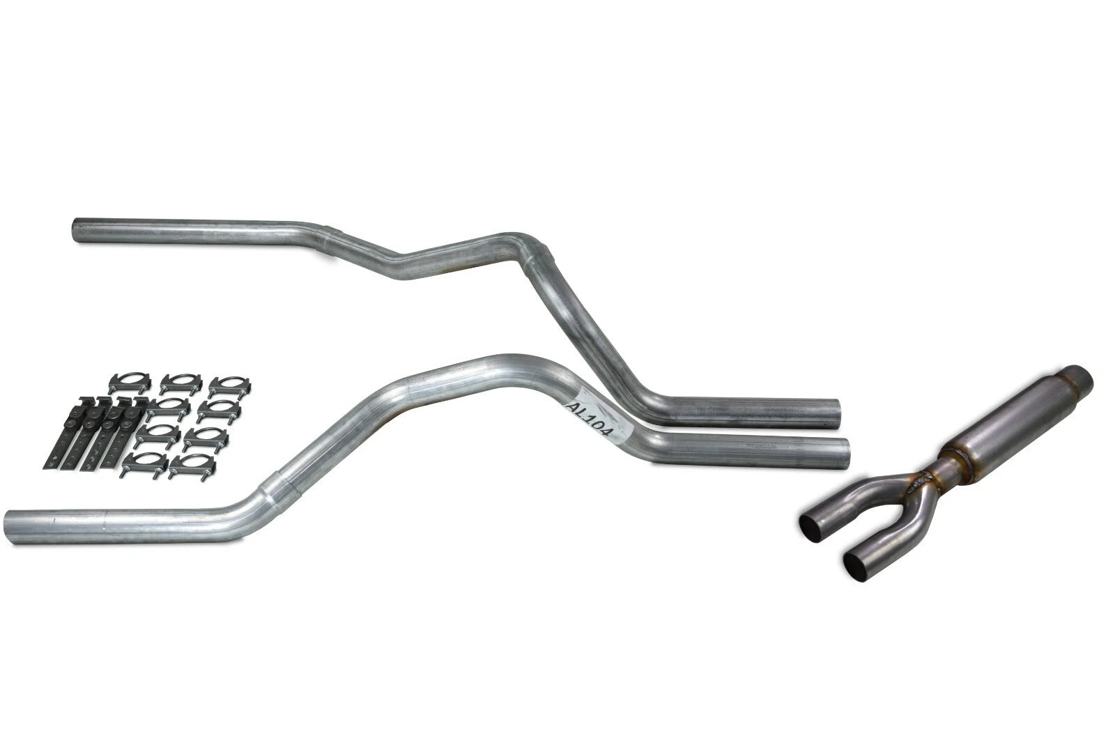 Dual Exhaust Kit for Ford F-150 (1987–1997) 2.5" with Glasspack