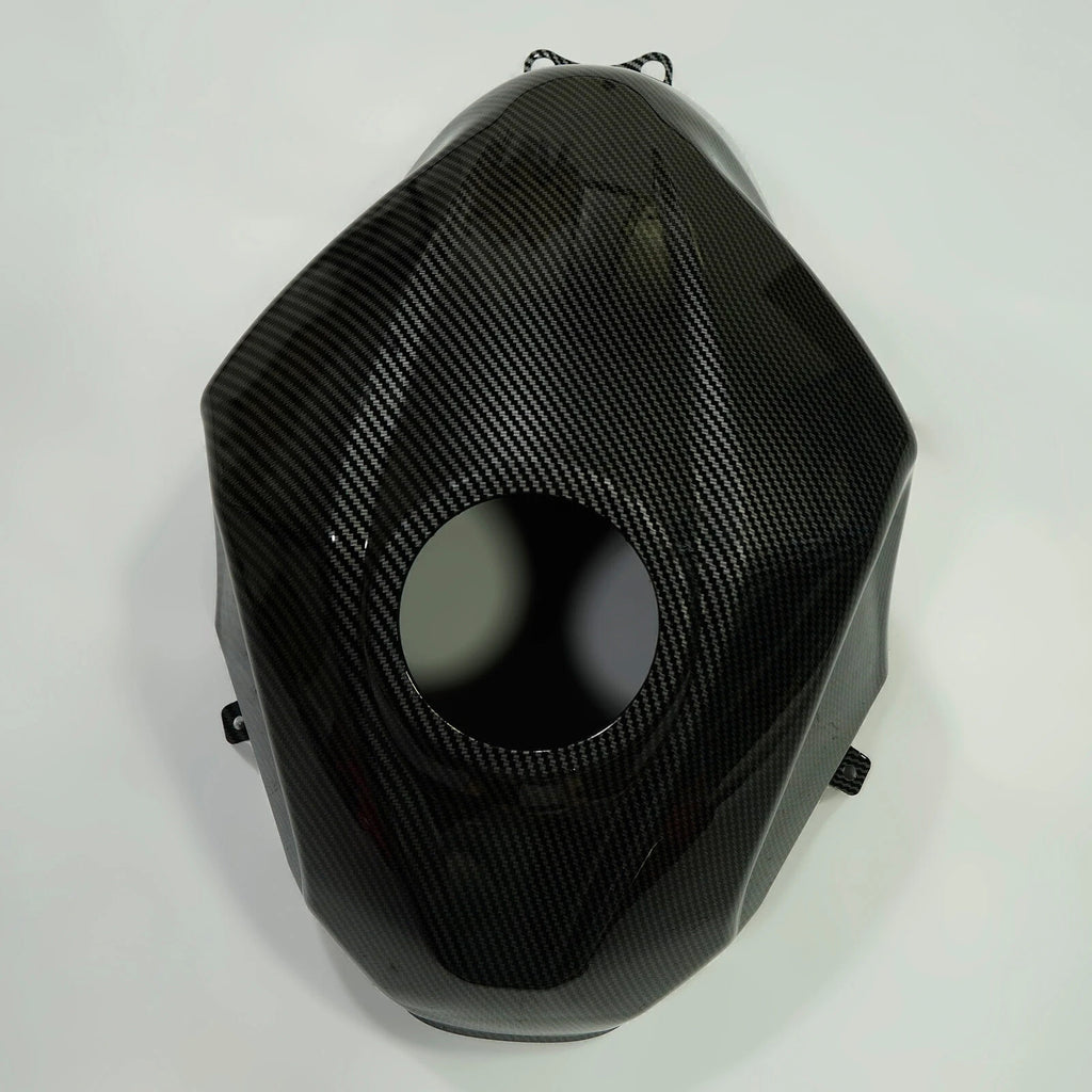 Carbon Fiber Gas Tank Cover for Kawasaki Ninja 400 (2018–2023)