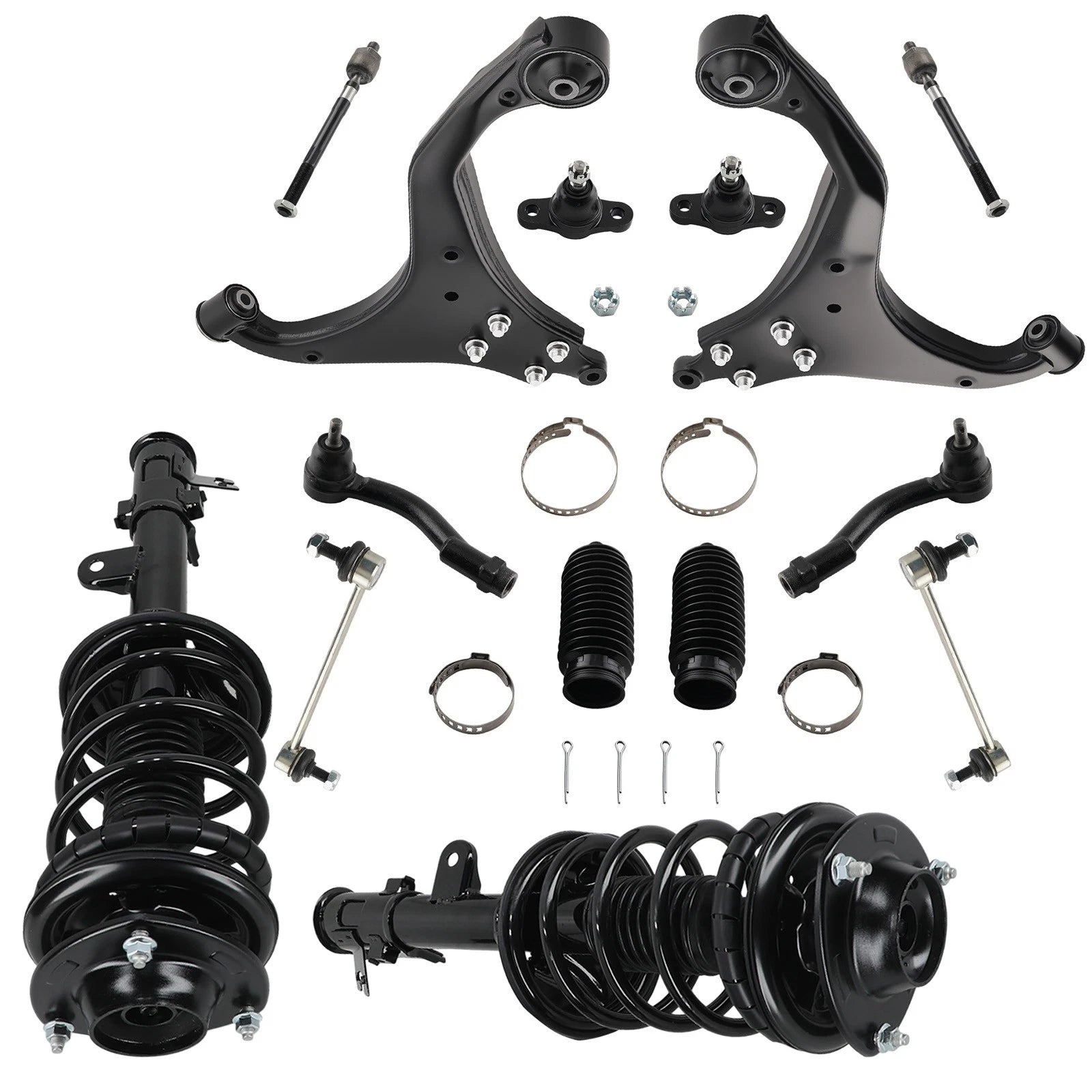 Front Strut Coil Spring + Control Arm Assembly for KIA Sportage (2005–2010) 172219