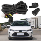 H11 Adapters Fog Light LED Wiring Harness Switch Kit for Toyota (12V)