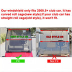 Tinted Windshield for Club Car DS (2000.5–UP) Golf Cart