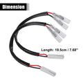Motorcycle Turn Signal Cable Adapter Connector for Honda  - 4 x Pcs