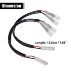 Motorcycle Turn Signal Cable Adapter Connector for Honda  - 4 x Pcs