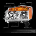 Left Driver Side Chrome Housing Headlight Lamp for Nissan Titan (2008–2015)