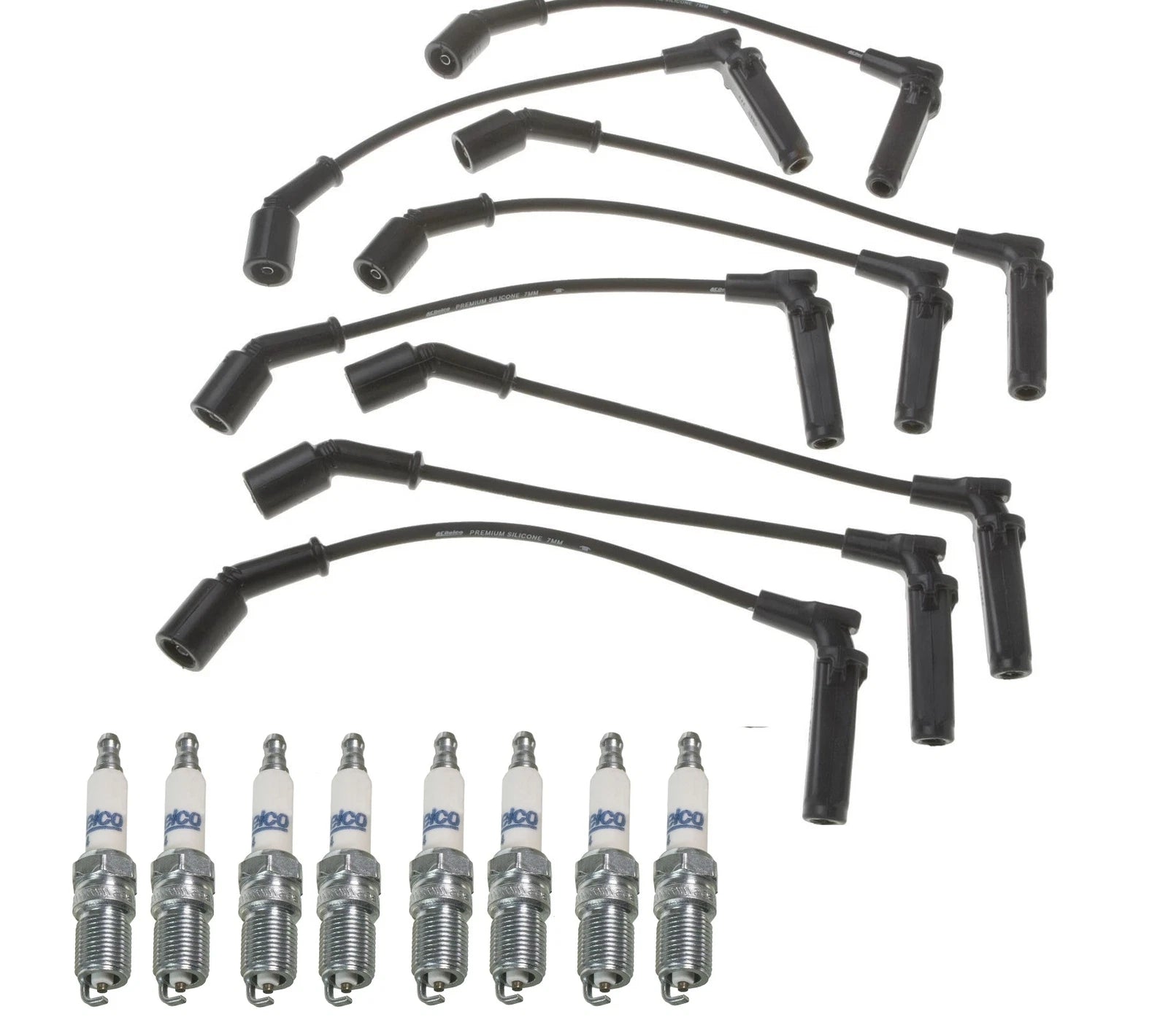 Pro Ignition Wire Set & ACDelco Rapidfire Spark Plugs for Chevy GMC 8.1 V8 (2001–2006)
