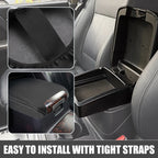 Car Center Console Armrest Cover for Dodge Charger (2011-2023) Black Gray