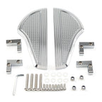 Rear Passenger Floorboards 1Pair Aluminum for Harley Touring (1993–Present) Chrome