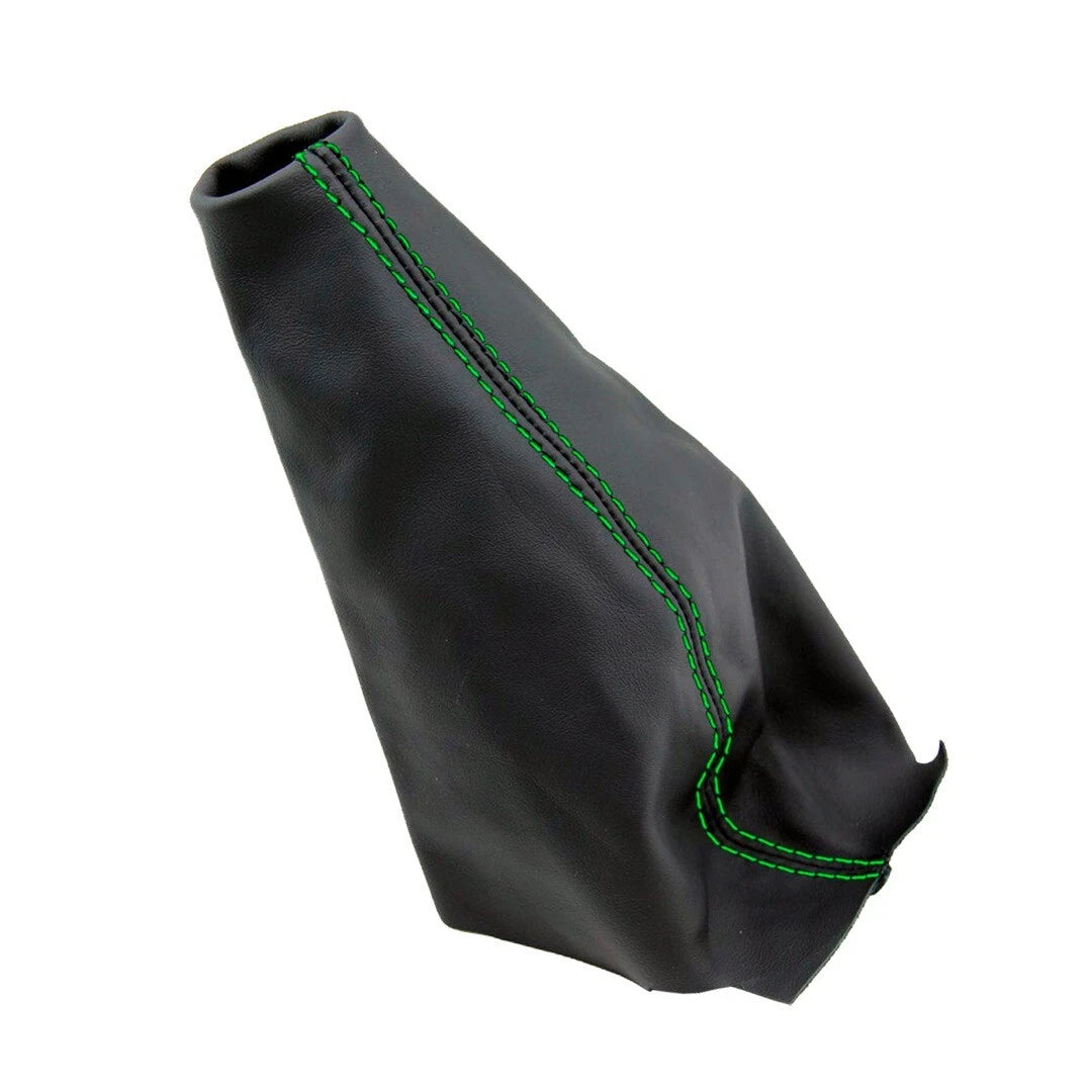 E Brake Boot Cover for Ford Escape (2005–2007) Green Stitch PVC Leather