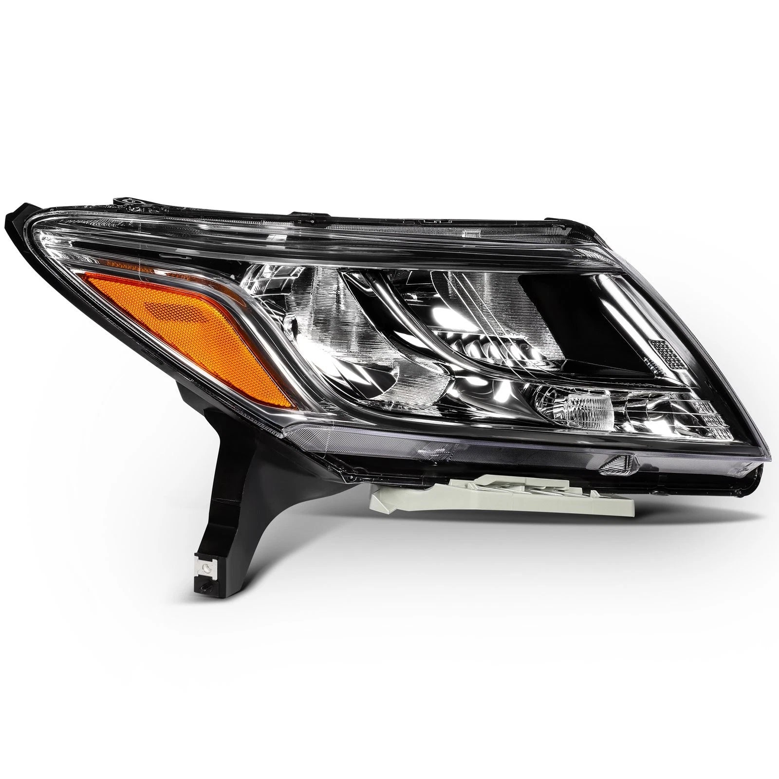 Right Side Headlight for Nissan Pathfinder (2013–2016) Chrome Amber Reflector