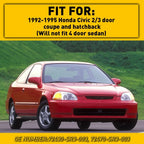 Trim Garnish Pillar Sash for Honda Civic 1992–1995 2/3dr Coupe Hatchback