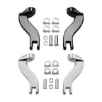 Rear Passenger Foot Peg Mounting for Harley Touring (1993–2025) Black/Chrome