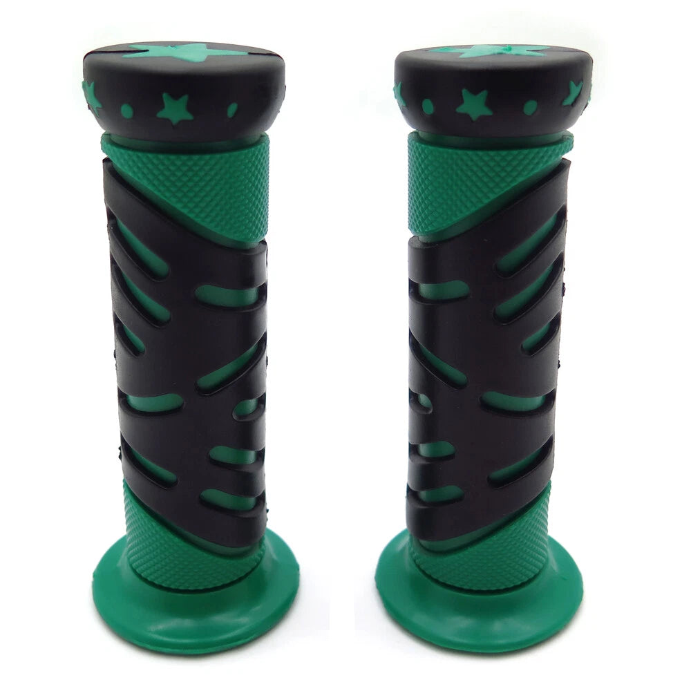 7/8" 22mm Green Star Hand Grips for Yamaha FZR YZF600 (1990–1999)