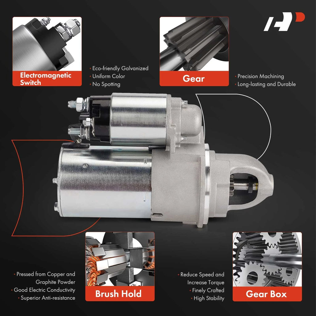 Starter Motor for Cadillac SRX, Buick Lucerne (2005–2011) V8 4.4L 4.6L