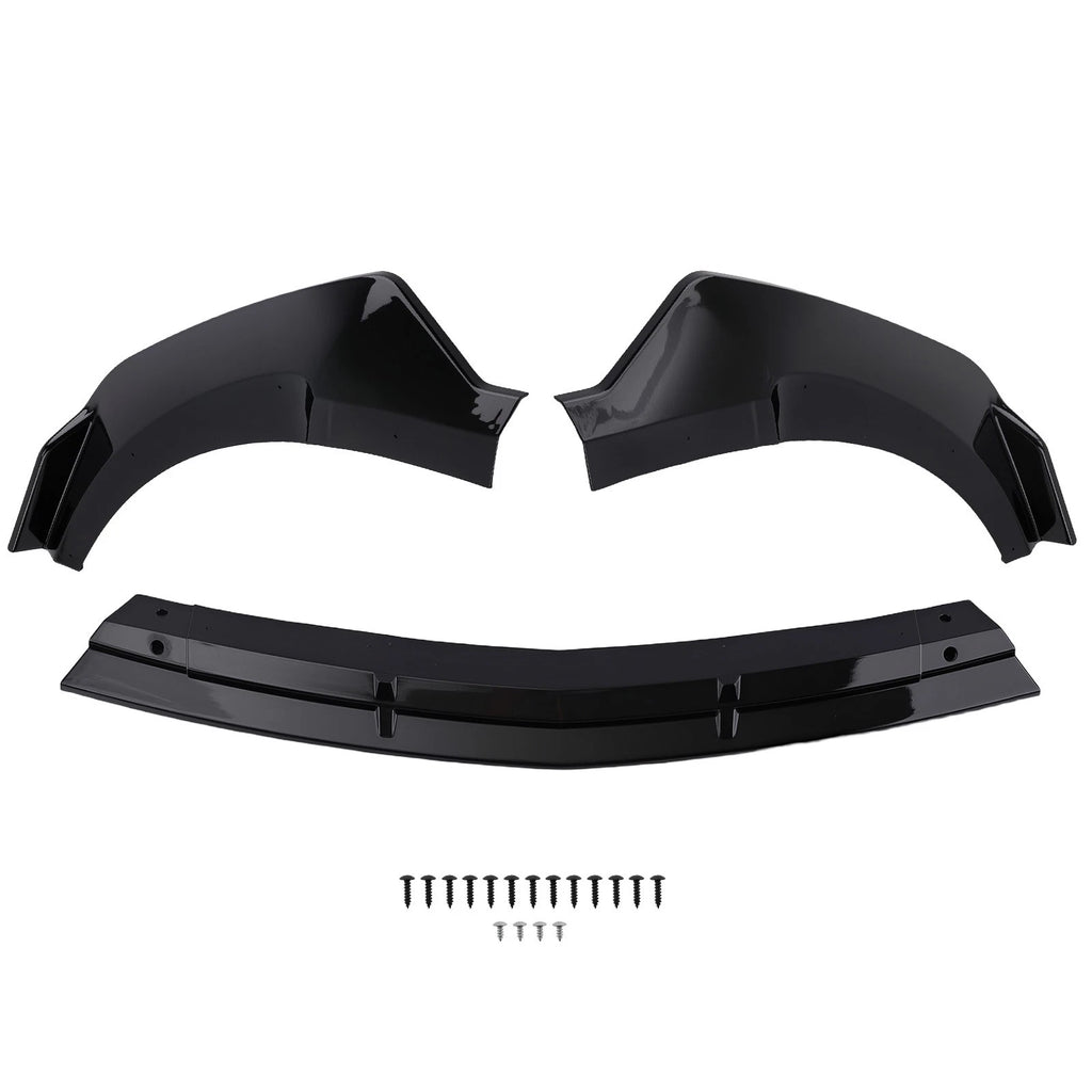 Front Bumper Accent for Mercedes E-Class Sport Package (2017–2019) Gloss Black