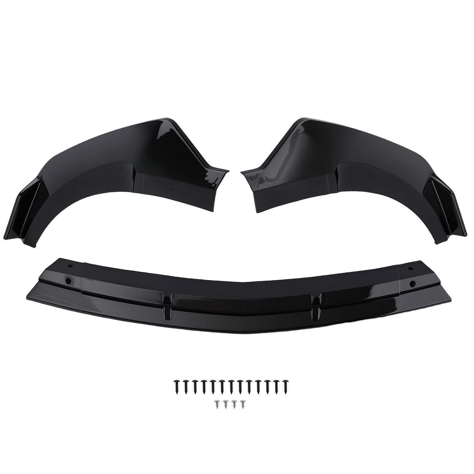 Front Bumper Accent for Mercedes E-Class Sport Package (2017–2019) Gloss Black