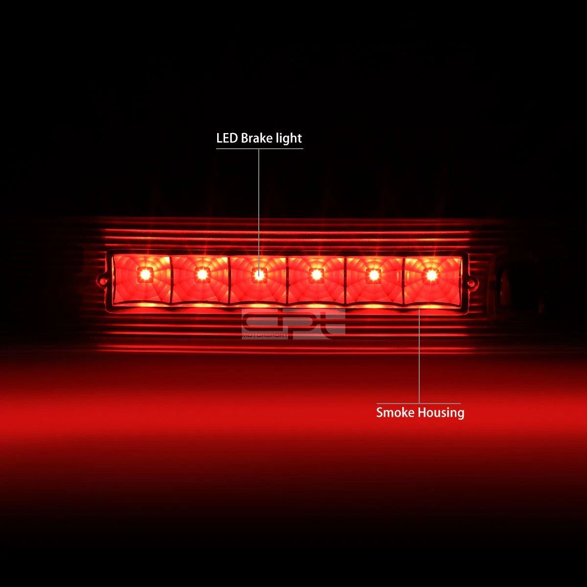 Smoked Housing LED Third Brake Light for Jeep Grand Cherokee (2005–2010)