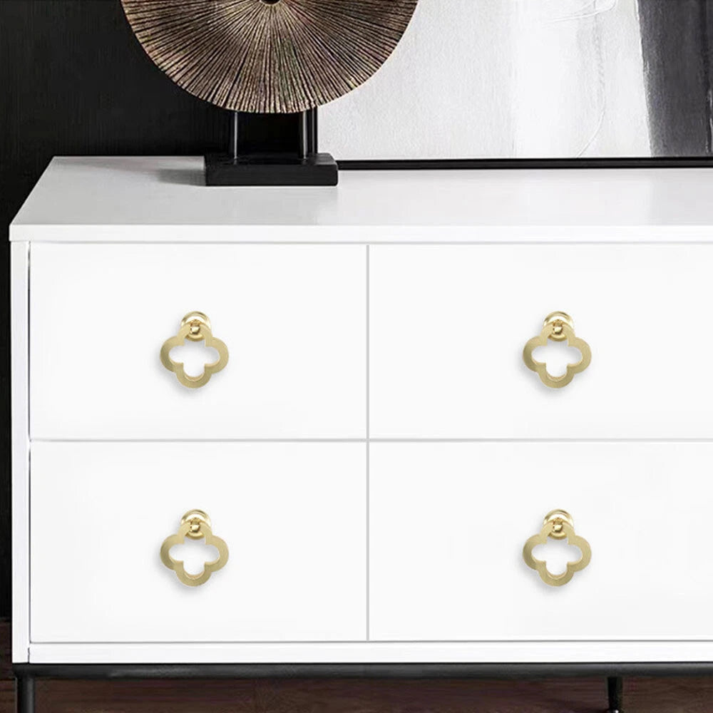 Brushed Gold Brass Cabinet Knobs for Kitchen Drawer Pulls
