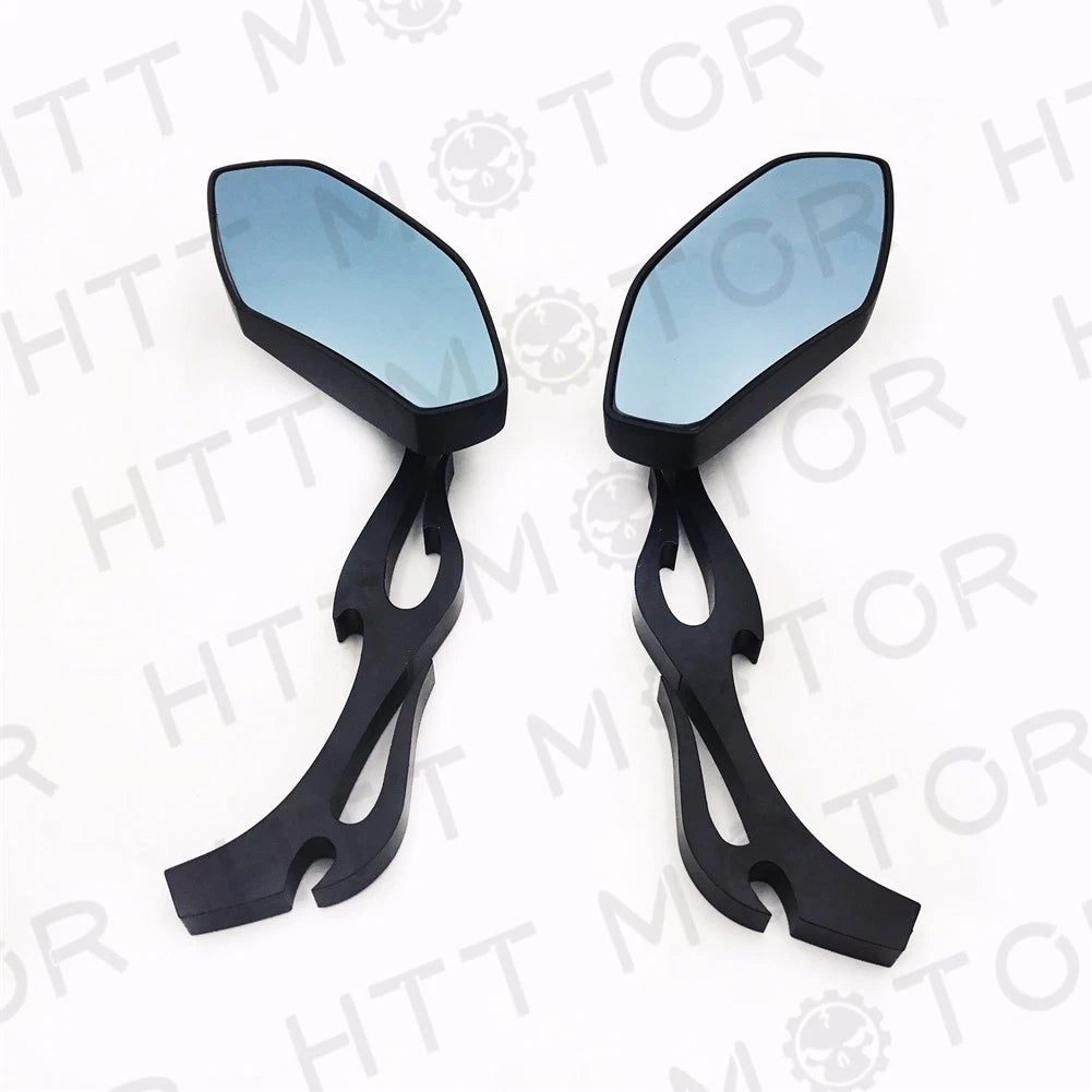 Rearview Mirrors for Honda Suzuki Chopper Bobber Cruiser (8-10mm)