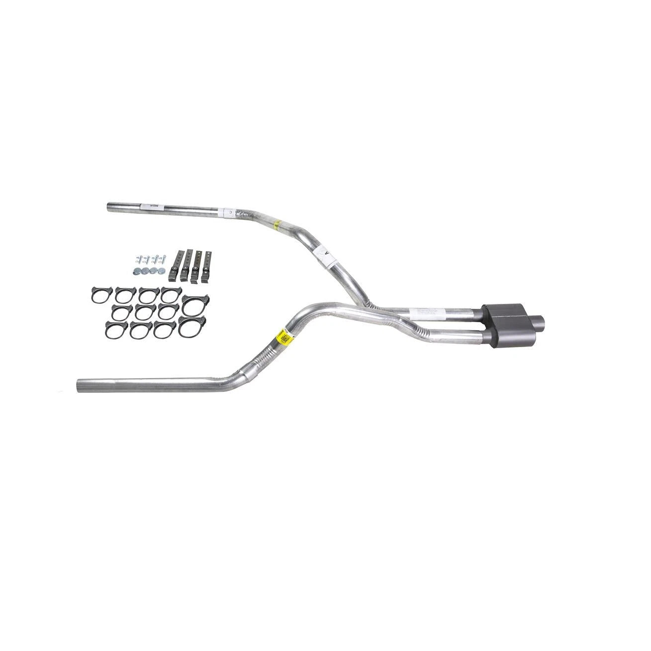 Dual Exhaust 2.5" Pipe & 1 Chamber Muffler for Ram (2009–2013)